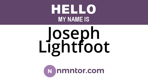 Joseph Lightfoot