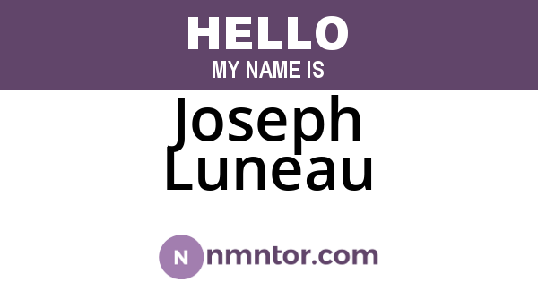 Joseph Luneau