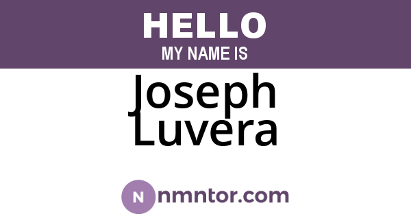Joseph Luvera