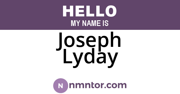 Joseph Lyday