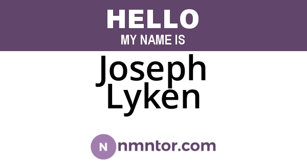 Joseph Lyken