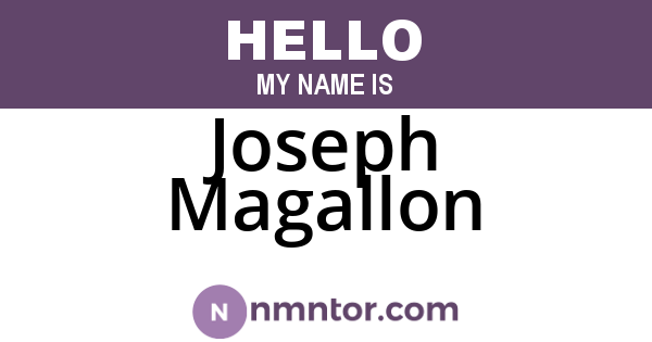 Joseph Magallon