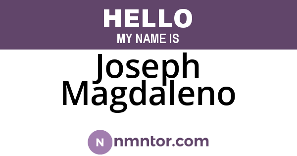 Joseph Magdaleno