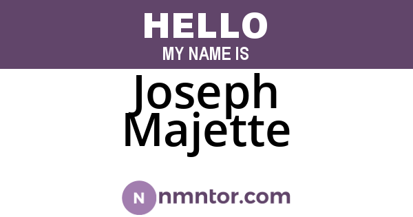 Joseph Majette