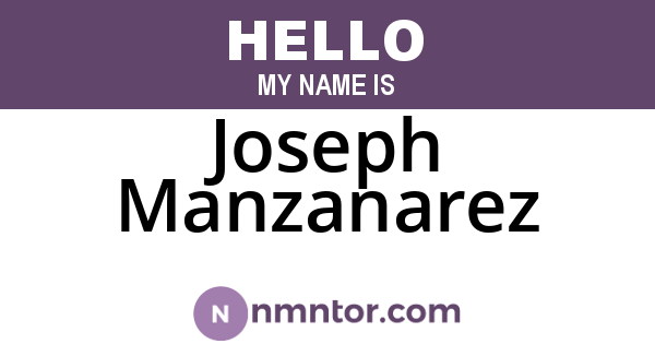 Joseph Manzanarez