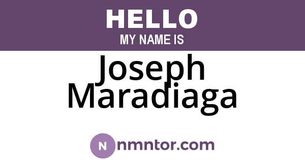 Joseph Maradiaga