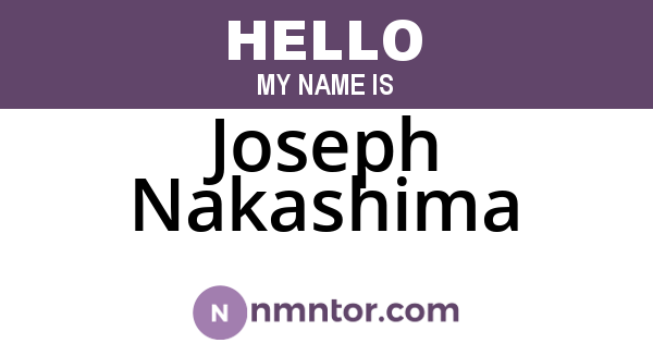Joseph Nakashima