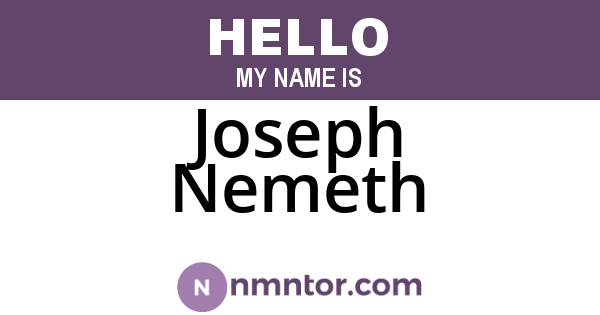 Joseph Nemeth