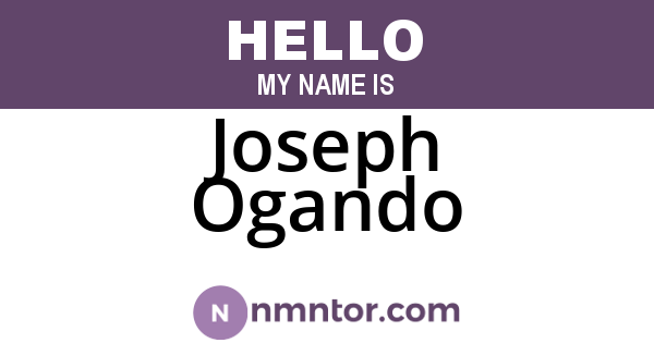 Joseph Ogando