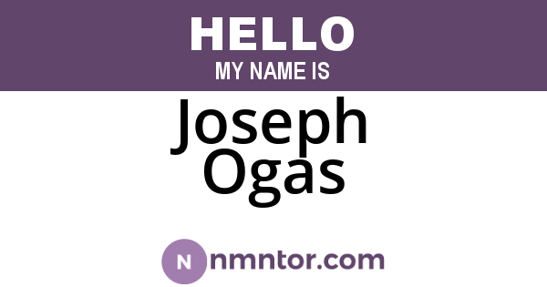 Joseph Ogas