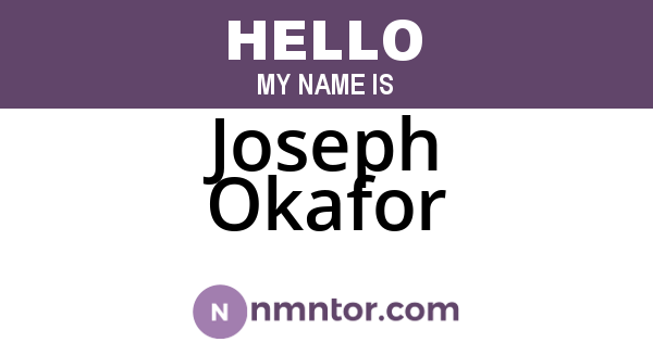 Joseph Okafor