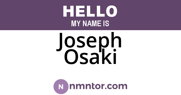 Joseph Osaki