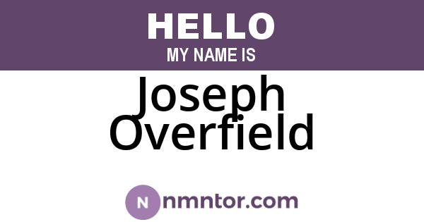Joseph Overfield