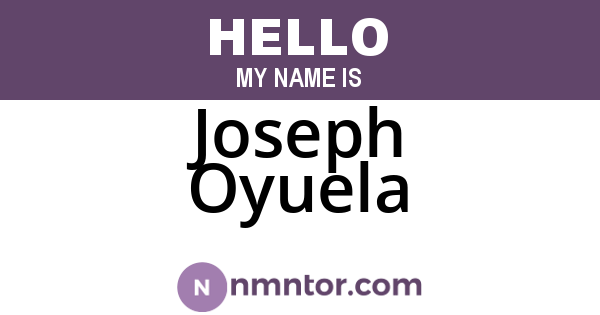 Joseph Oyuela