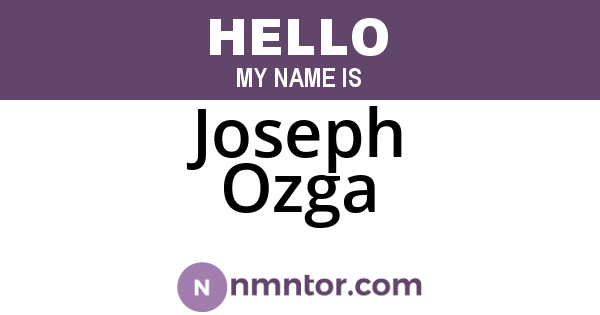 Joseph Ozga