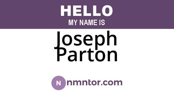 Joseph Parton