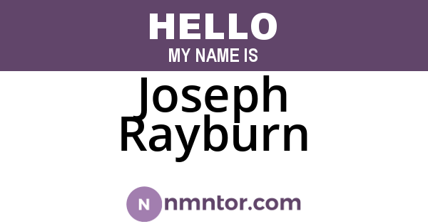 Joseph Rayburn