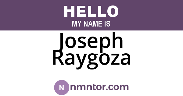 Joseph Raygoza
