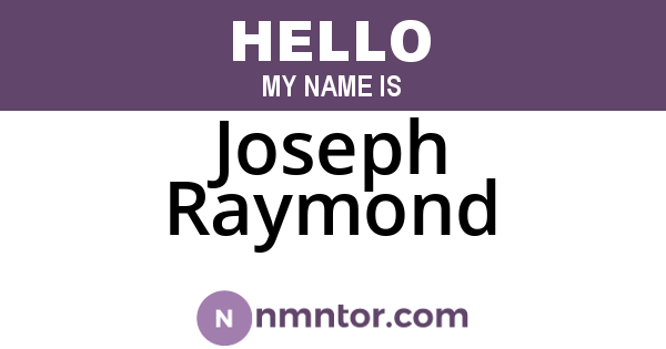 Joseph Raymond