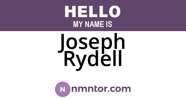 Joseph Rydell