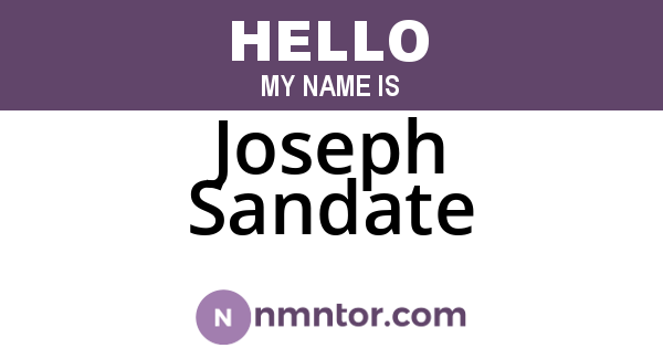 Joseph Sandate