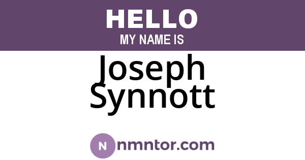 Joseph Synnott