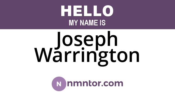 Joseph Warrington