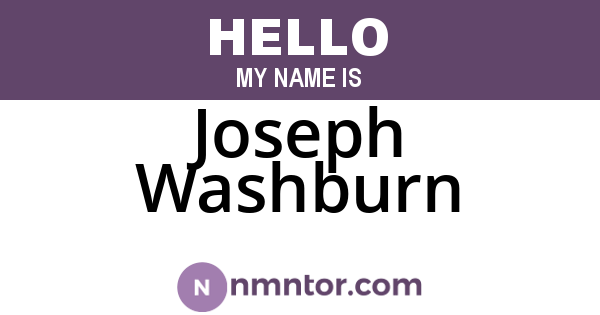 Joseph Washburn