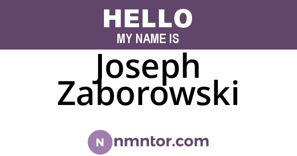 Joseph Zaborowski