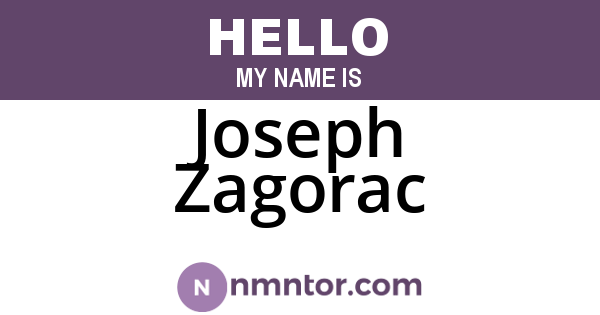 Joseph Zagorac