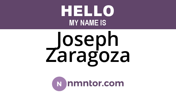 Joseph Zaragoza