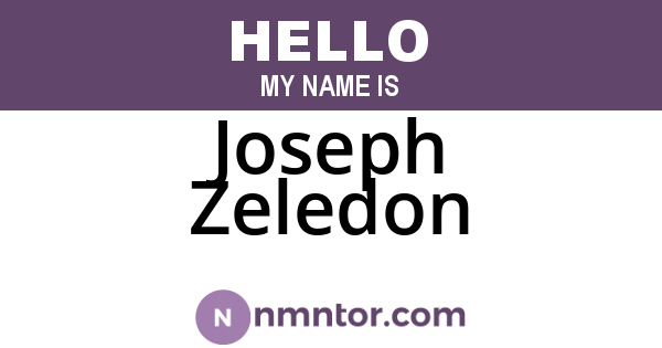 Joseph Zeledon
