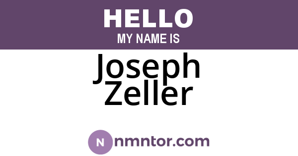 Joseph Zeller