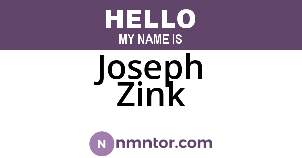 Joseph Zink