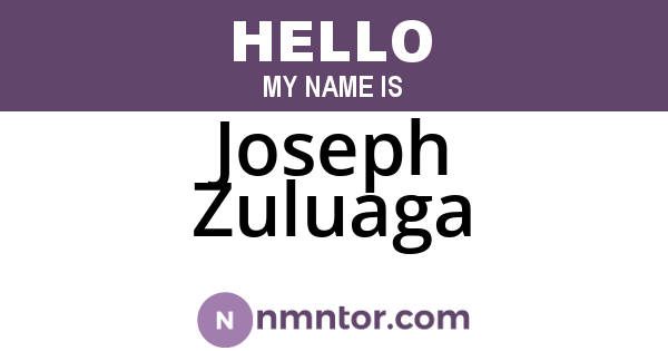 Joseph Zuluaga