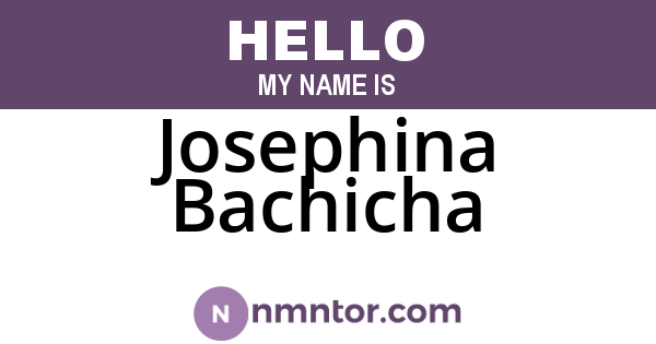 Josephina Bachicha