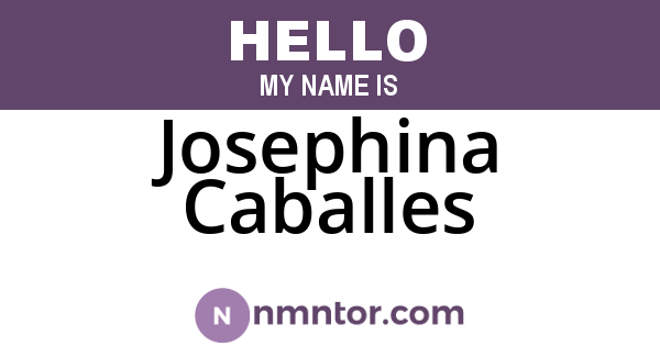 Josephina Caballes