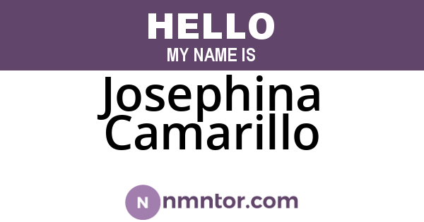 Josephina Camarillo