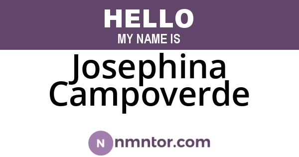 Josephina Campoverde