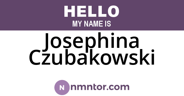 Josephina Czubakowski