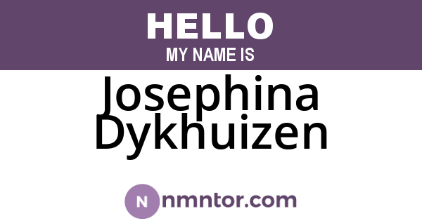 Josephina Dykhuizen