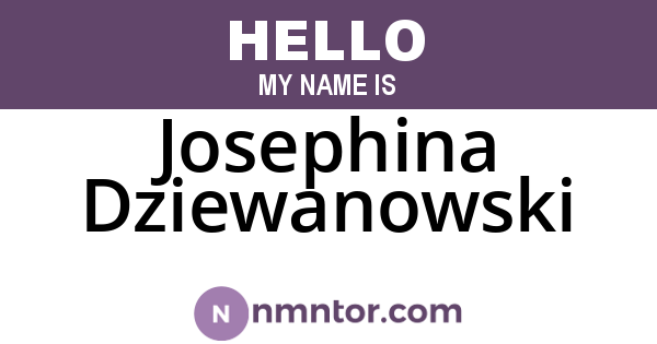 Josephina Dziewanowski