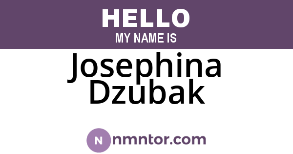 Josephina Dzubak