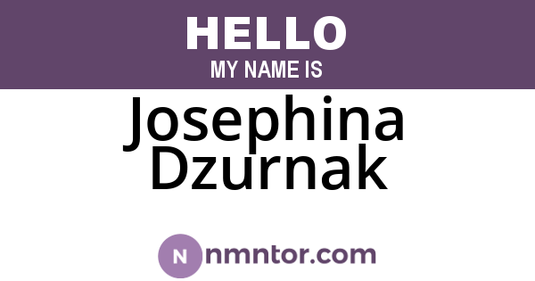 Josephina Dzurnak
