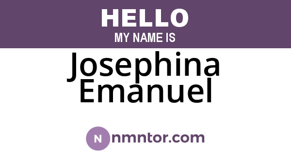 Josephina Emanuel