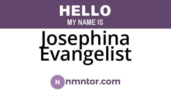 Josephina Evangelist