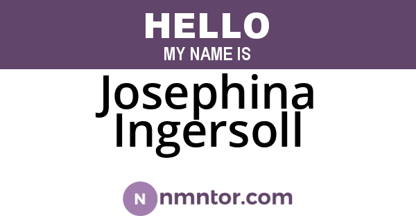 Josephina Ingersoll