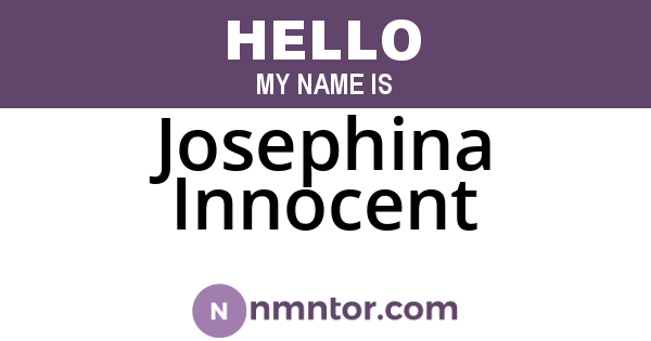 Josephina Innocent
