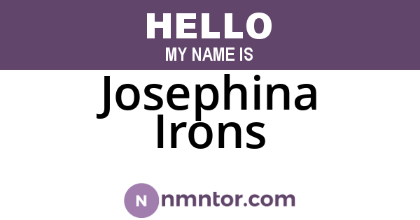 Josephina Irons
