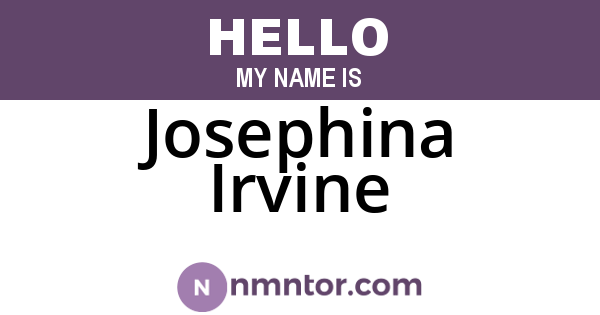 Josephina Irvine